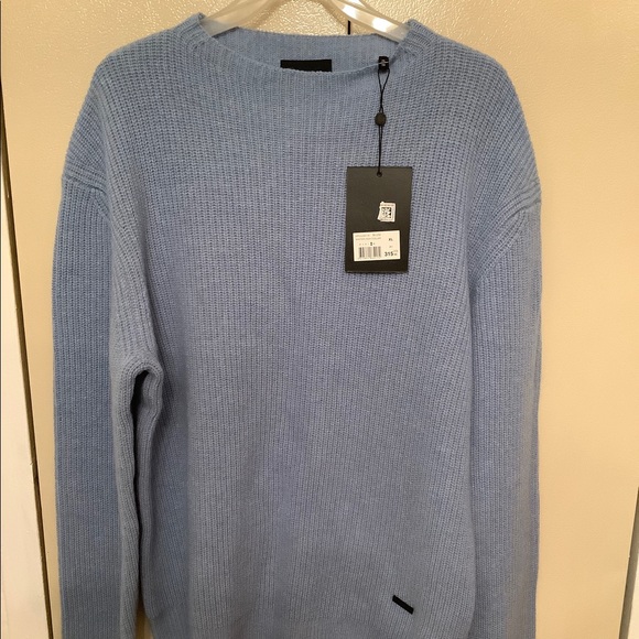 The Kooples Paris CrewNeck Cashmere Blended Mens Sweater XL - Picture 2 of 13